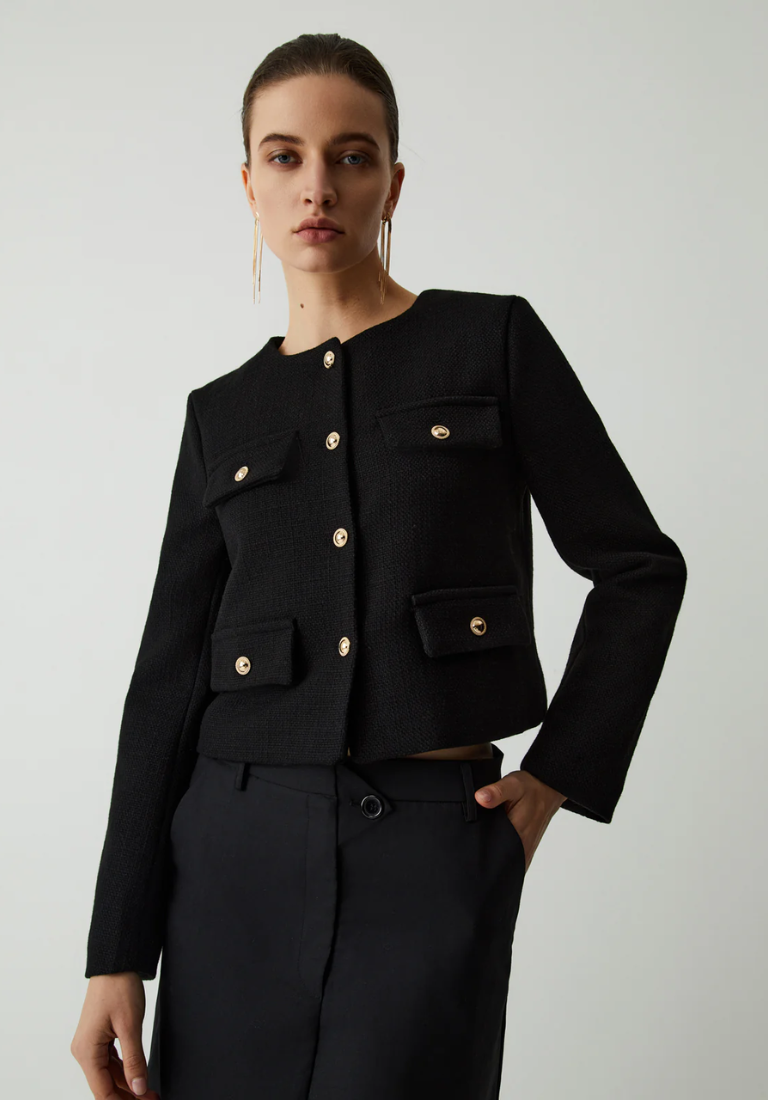 Vienna Vintage Tweed Blazer Ceket