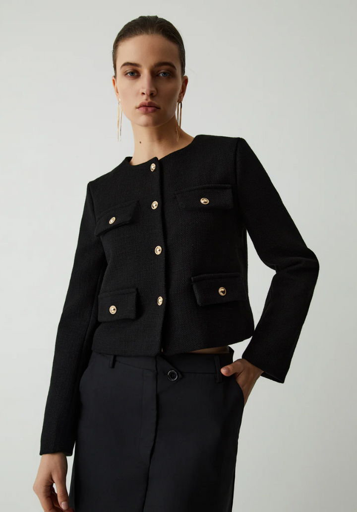 Vienna Vintage Tweed Blazer Ceket