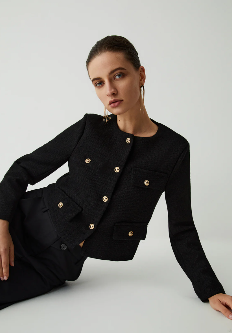 Vienna Vintage Tweed Blazer Ceket