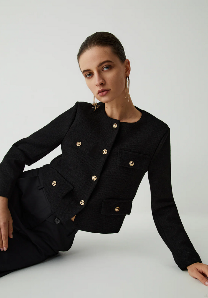 Vienna Vintage Tweed Blazer Ceket