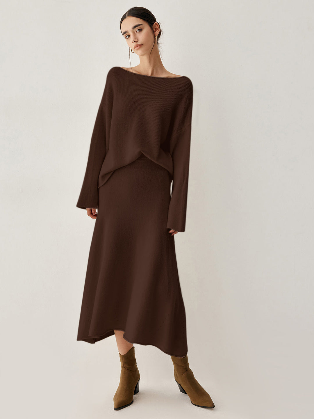 Salaş Triko Oversize Kazak – Ekru