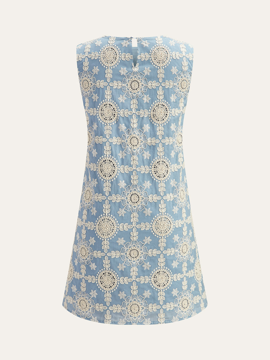Kolsuz Nakışlı Mini Elbise – Siyah