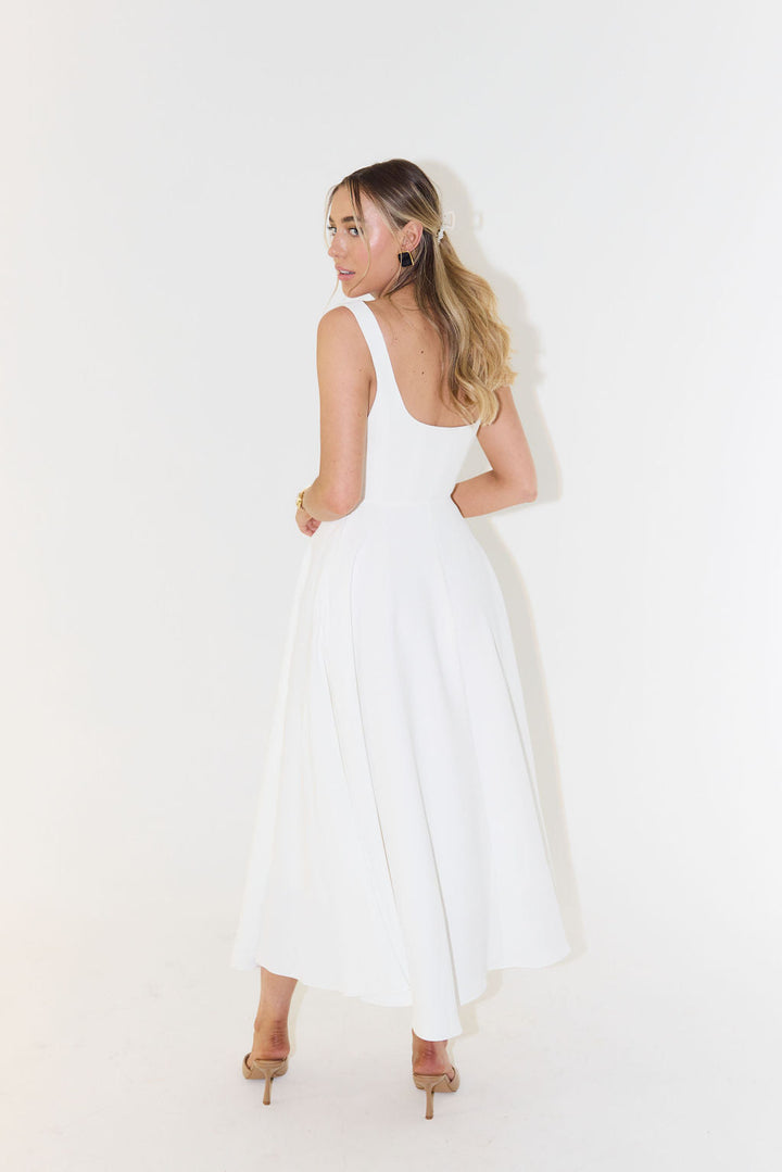 Prella White Elbise