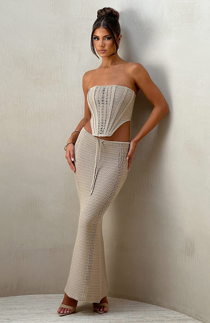 Chayenne Maxi Etek - Bej