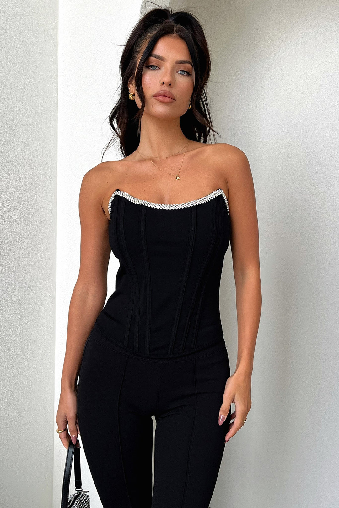 Nyra Corset Top - Siyah
