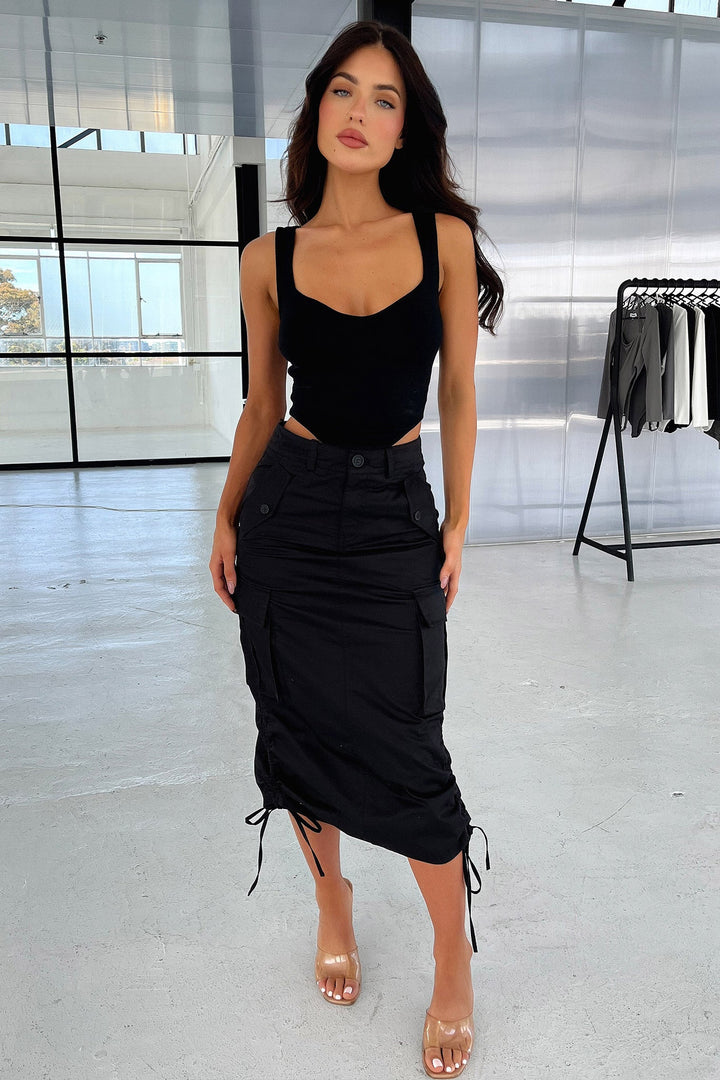 Eryn Crop - Siyah