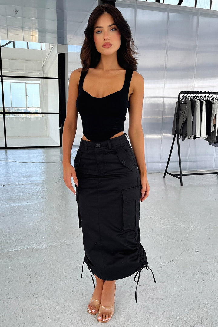 Eryn Crop - Siyah