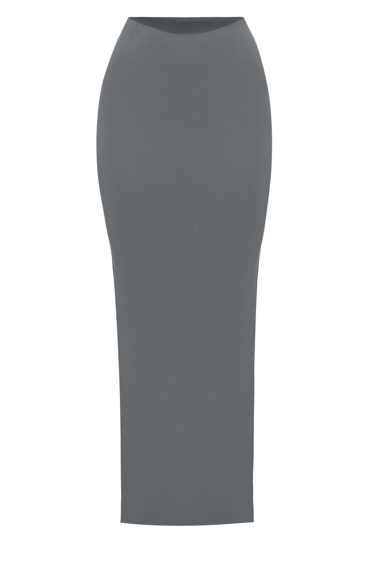 Yüksek Bel Bodycon Kalem Etek Set – Antrasit